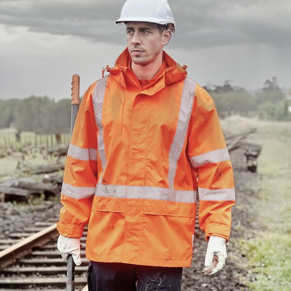 Mens Hi Vis X Back Ultralite Waterproof Jacket Thumbnail
