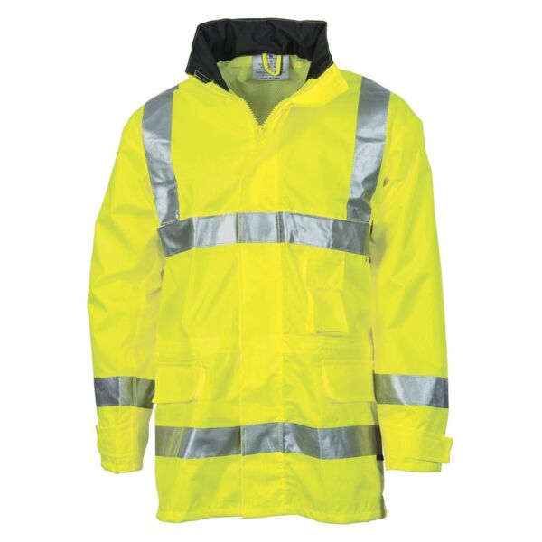 Hi Vis D/N Breath Able Rain Jacket with 3M R/Tape Thumbnail