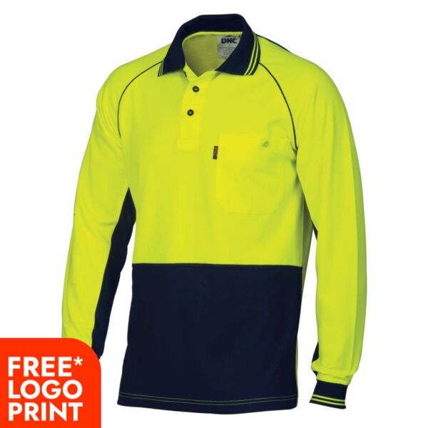 Mens Cotton Backed Cool Breeze Contrast Polo Thumbnail